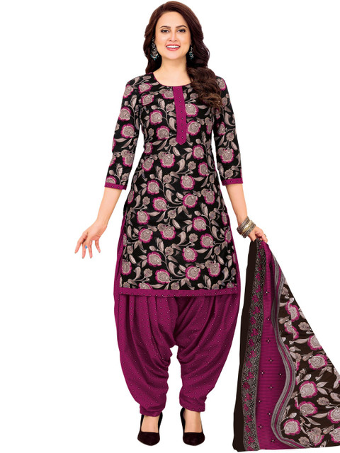 shree jeenmata collection Printed Pure Cotton Unstitched Dress Material