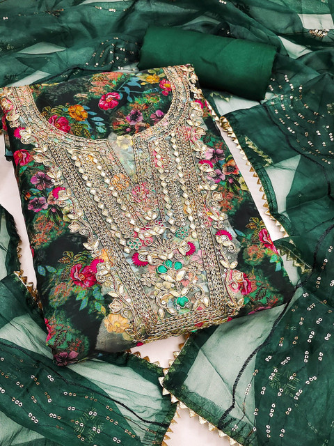 MANVAA Printed Viscose Rayon Unstitched Dress Material