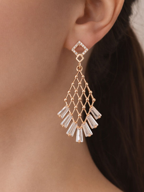 Zeviel Geometric Drop Earrings