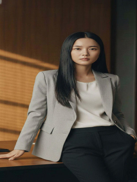 THE FASHION HUB Notched Lapel Single-Breasted Casual Blazers