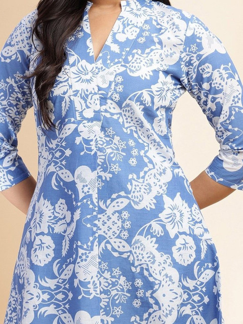 HERE&NOW Printed Tunic With Trousers Co-Ords - Image 6