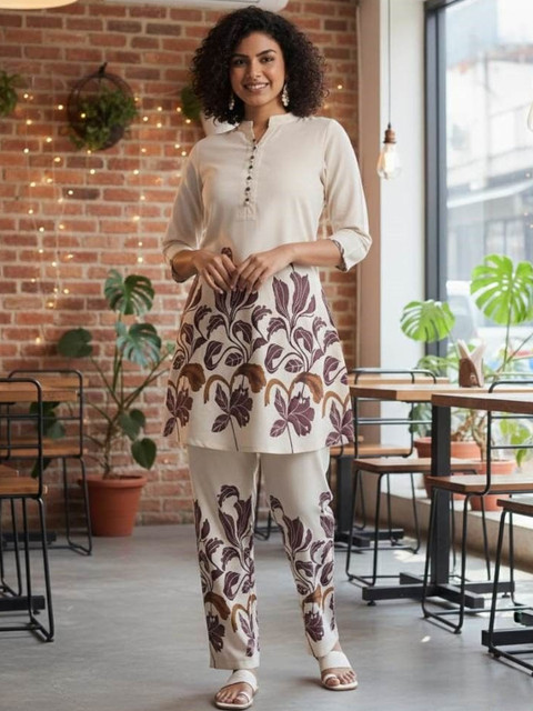 HERE&NOW Printed Tunic With Trousers Co-Ords