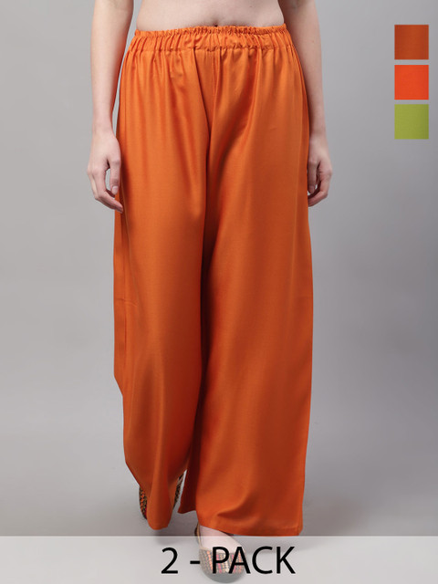 Valles365 by S.C. Women 3 Flared Ethnic Palazzos