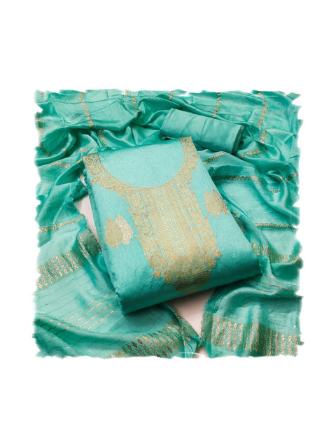 Moda Rapido Embroidered Art Silk Unstitched Dress Material