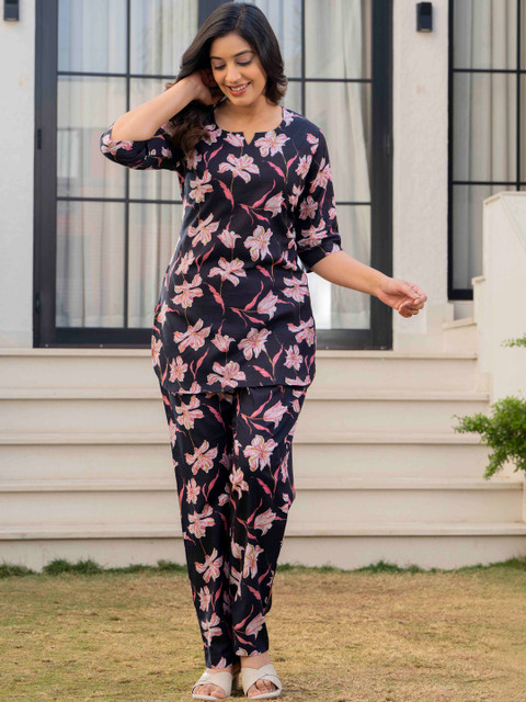 UrbanRang Printed Tunic With Trousers Co-Ords - Image 5