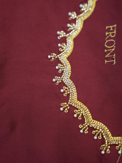 Pink Bindi Embroidered Semi-Stitched Lehenga & Blouse With Dupatta - Image 7