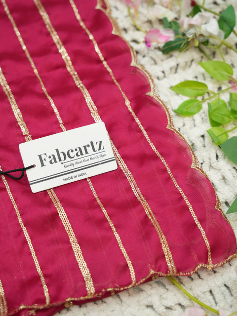 Pink Bindi Embroidered Semi-Stitched Lehenga & Blouse With Dupatta - Image 5