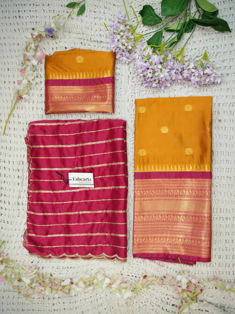 Pink Bindi Embroidered Semi-Stitched Lehenga & Blouse With Dupatta - Image 2