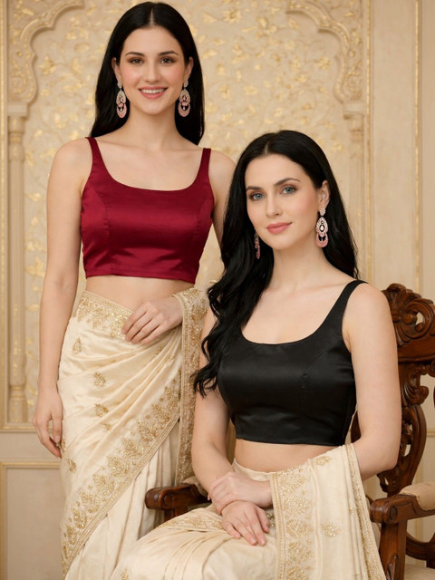 Aanyor Solid Saree Blouse