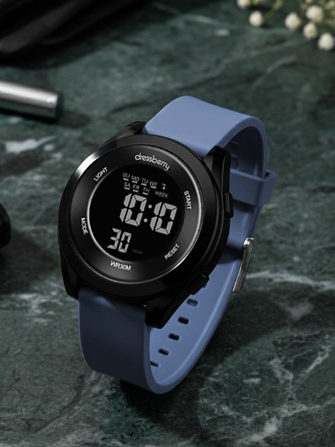 DressBerry Women Dial & Straps Digital Multi Function Watch HOBDB-25102-BL