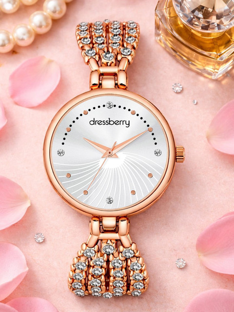 DressBerry Women Dial & Bracelet Style Straps Analogue Watch HOBDB-010-SL