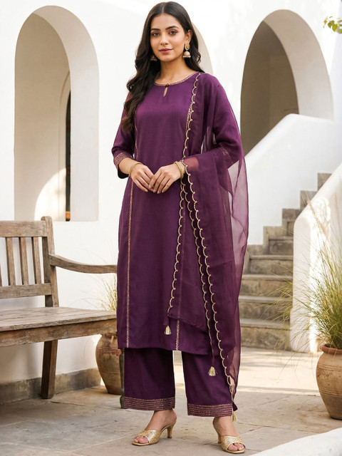 Indo Era Embroidered Organza Dupatta with Zari