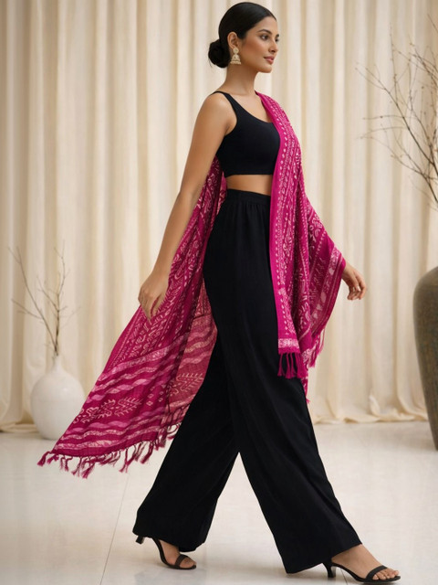 YUGAVEERAA Ethnic Motifs Printed Block Print Dupatta - Image 5