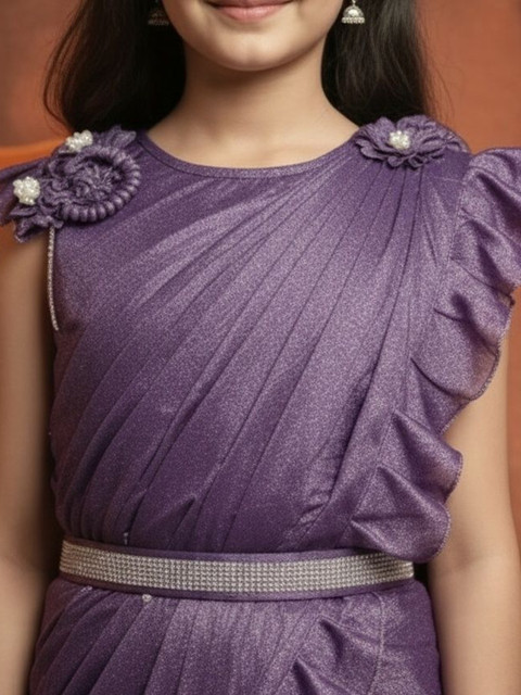 Sangria Girls Ready To Wear Sarees - Image 2