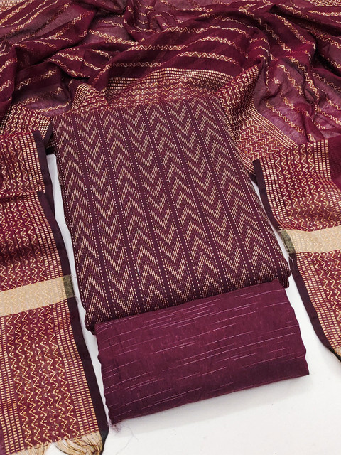 HERE&NOW Printed Unstitched Dress Material