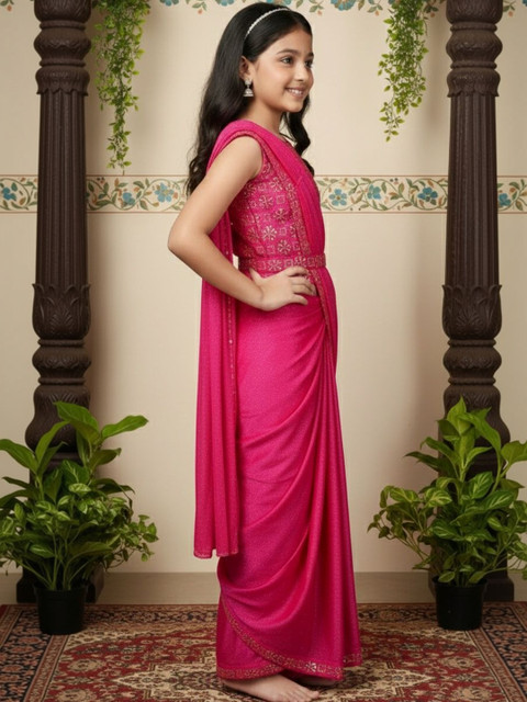 Aarika Sequinned Net Saree