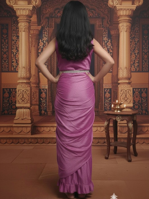 Sangria Girls Ready To Wear Sarees - Image 2