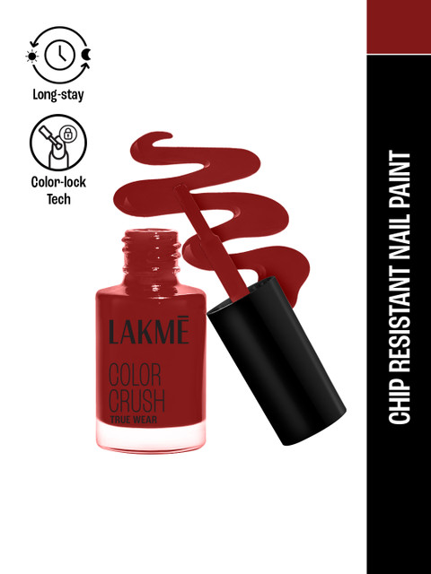 Lakme True Wear Color Crush Chip Resistant & Long Lasting Vibrant Nail Polish 6ml - 102