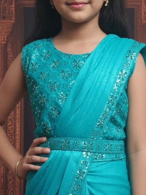 Sangria Embroidered Sarees - Image 3