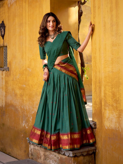 LOOKNBOOK ART Embellished Ready to Wear Lehenga & Blouse With Dupatta