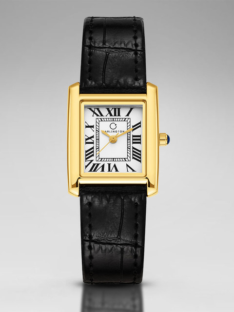 CARLINGTON Women Dial & Leather Straps Analogue Watch Aura 208 Black