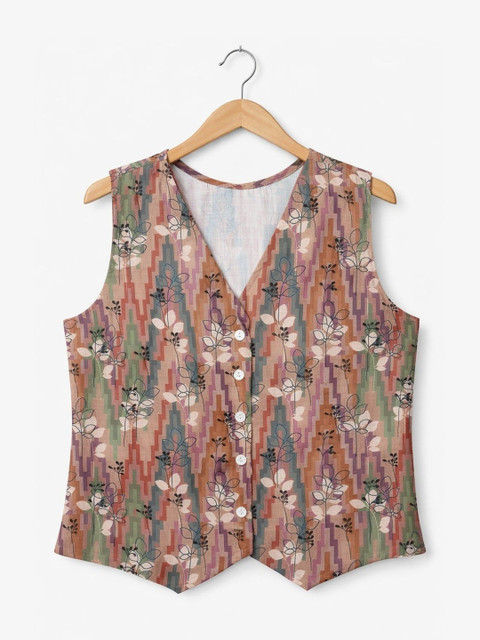 AVNISA ENTERPRISE Floral Print Cotton Blend Top - Image 4