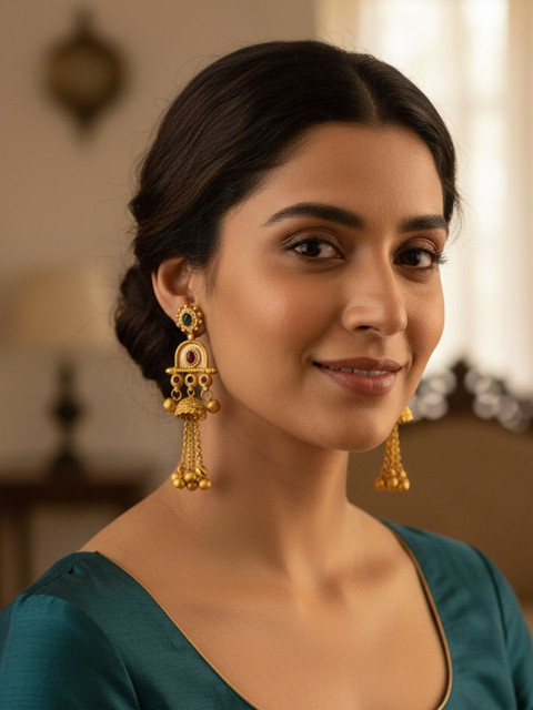 PANASH Geometric Drop Earrings - Image 3