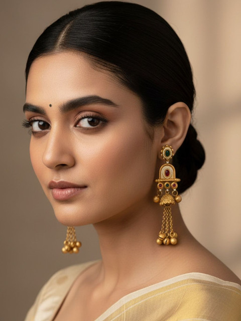 PANASH Geometric Drop Earrings - Image 2