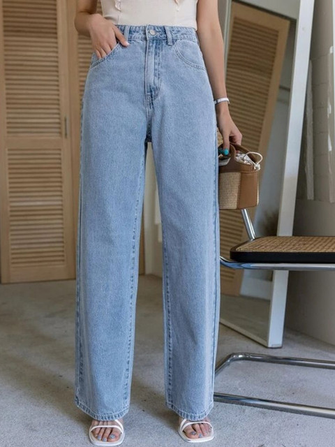 KASHIANXSTYLE Women Comfort Boyfriend Fit High-Rise Stretchable Jeans