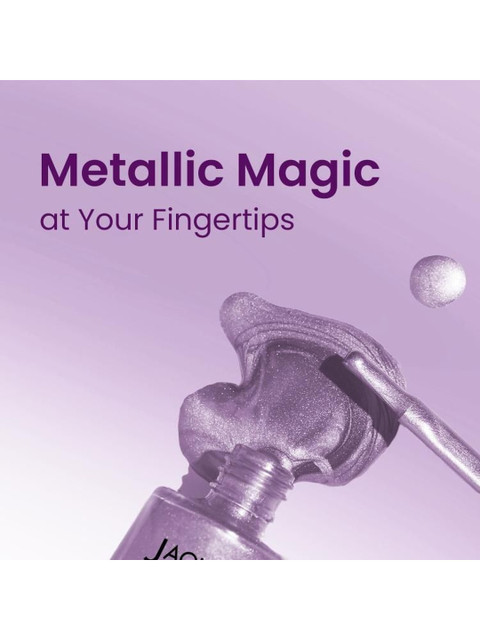 Jaquline USA Chrome Stroke Metallic Nail Enamel - 7 ml - Holo Lavender 08 - Image 5