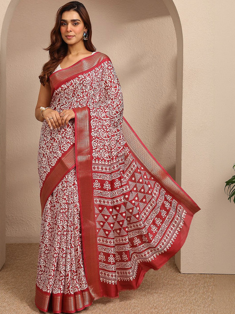 Libas Ethnic Motifs Silk Blend Saree
