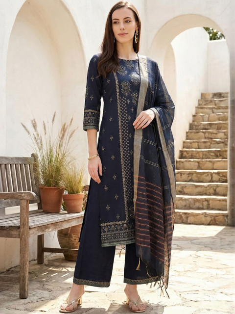 Indo Era Woven Design Art Silk Dupatta