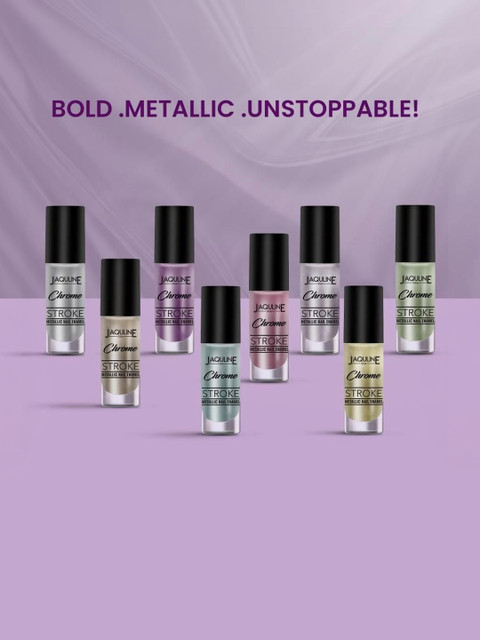 Jaquline USA Chrome Stroke Metallic Nail Enamel - 7 ml - Holo Lavender 08 - Image 4