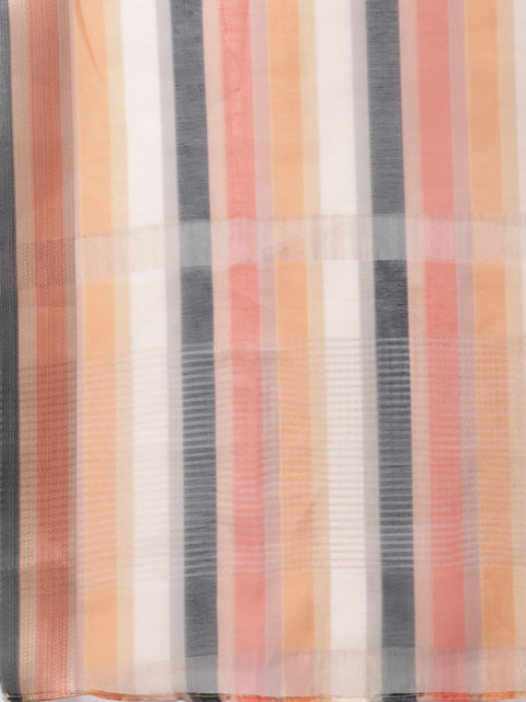 Indo Era Woven Design Organza Dupatta with Zari - Image 4