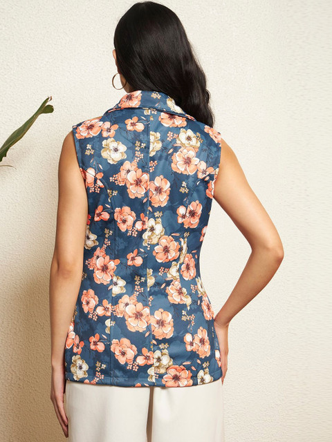 BAESD Printed Notched Lapel Single-Breasted Blazers - Image 5