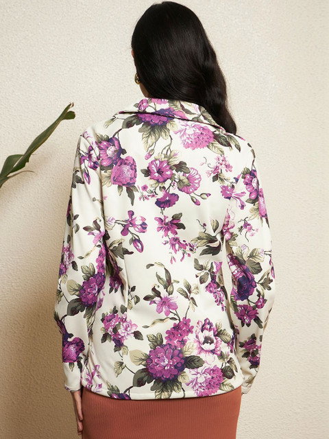 BAESD Printed Notched Lapel Single-Breasted Blazers - Image 6