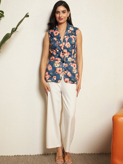 BAESD Printed Notched Lapel Single-Breasted Blazers - Image 7