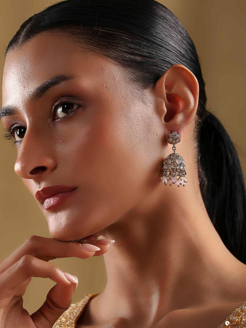 Biba Dome Shaped Jhumkas Earrings