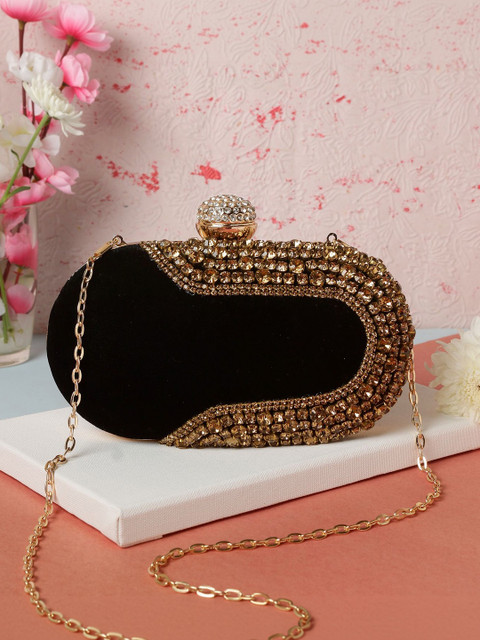 VRPS Handicrafts Embroidered Box Clutch