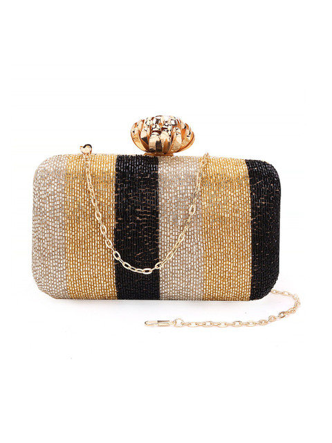 VRPS Handicrafts Embroidered Box Clutch