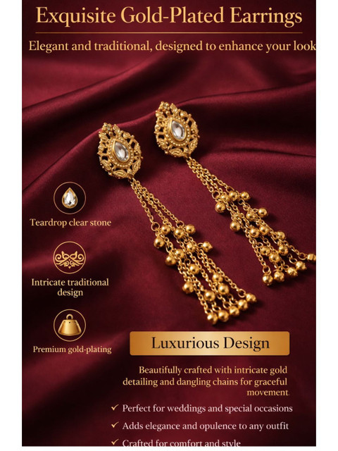 Neze Teardrop Shaped Drop Earrings - Image 5