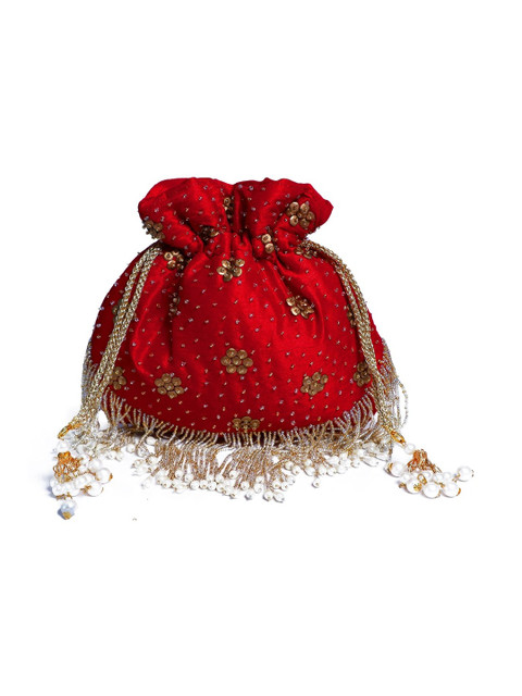 VRPS Handicrafts Embellished Potli Clutch - Image 2