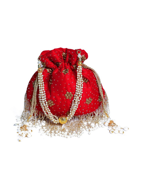 VRPS Handicrafts Embellished Potli Clutch - Image 3