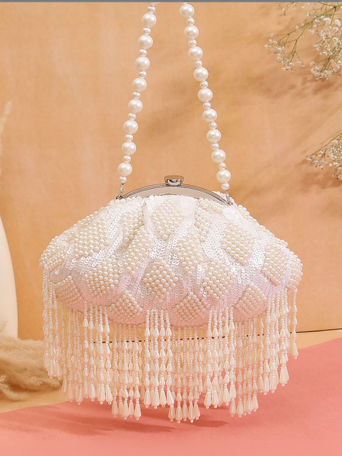 VRPS Handicrafts Embroidered Box Clutch