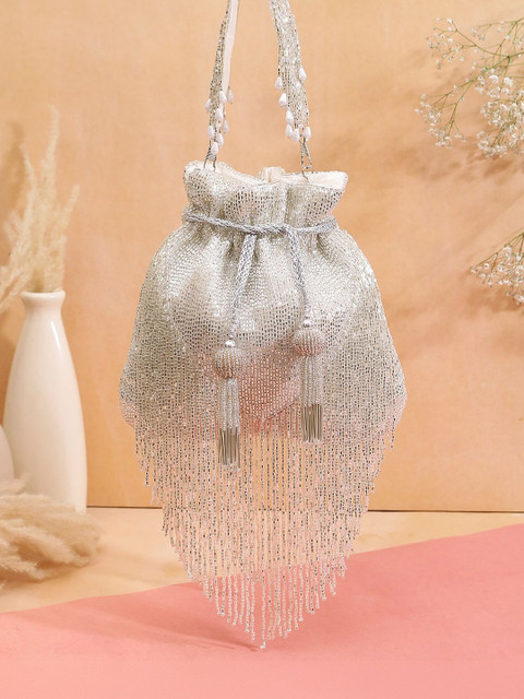 VRPS Handicrafts Embroidered Potli Clutch