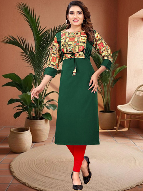 KHANJAN FASHION Ethnic Motifs Printed Kurti