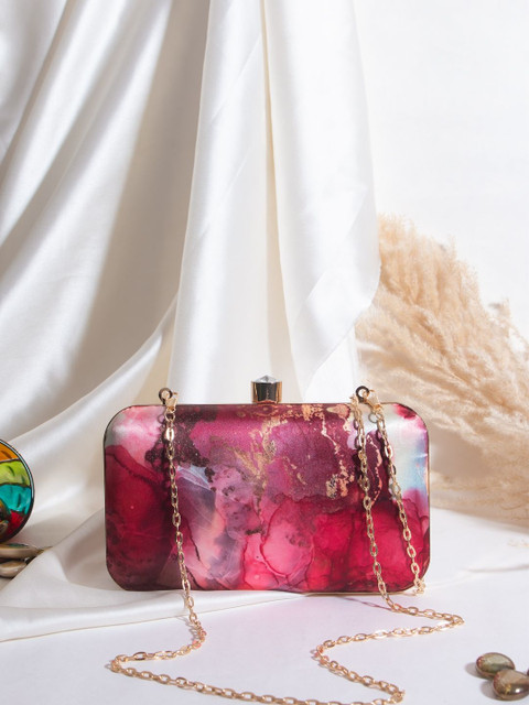 VRPS Embroidered Box Clutch