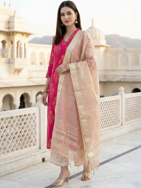 Indo Era Woven Design Art Silk Dupatta