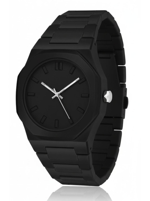 LUXURIT Unisex Dial & Bracelet Style Straps Analogue Watch LX-1017-BLACK