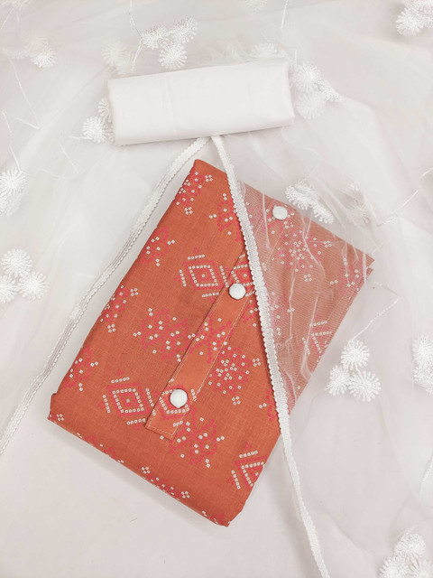 Dhaaga Ghar Printed Pure Cotton Unstitched Dress Material